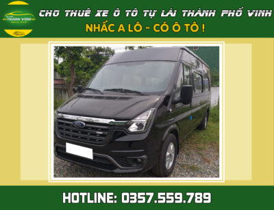 Cho thuê xe tự lái - có lái Ford Transit 2022 16 chỗ mới ở Vinh, Nghệ An