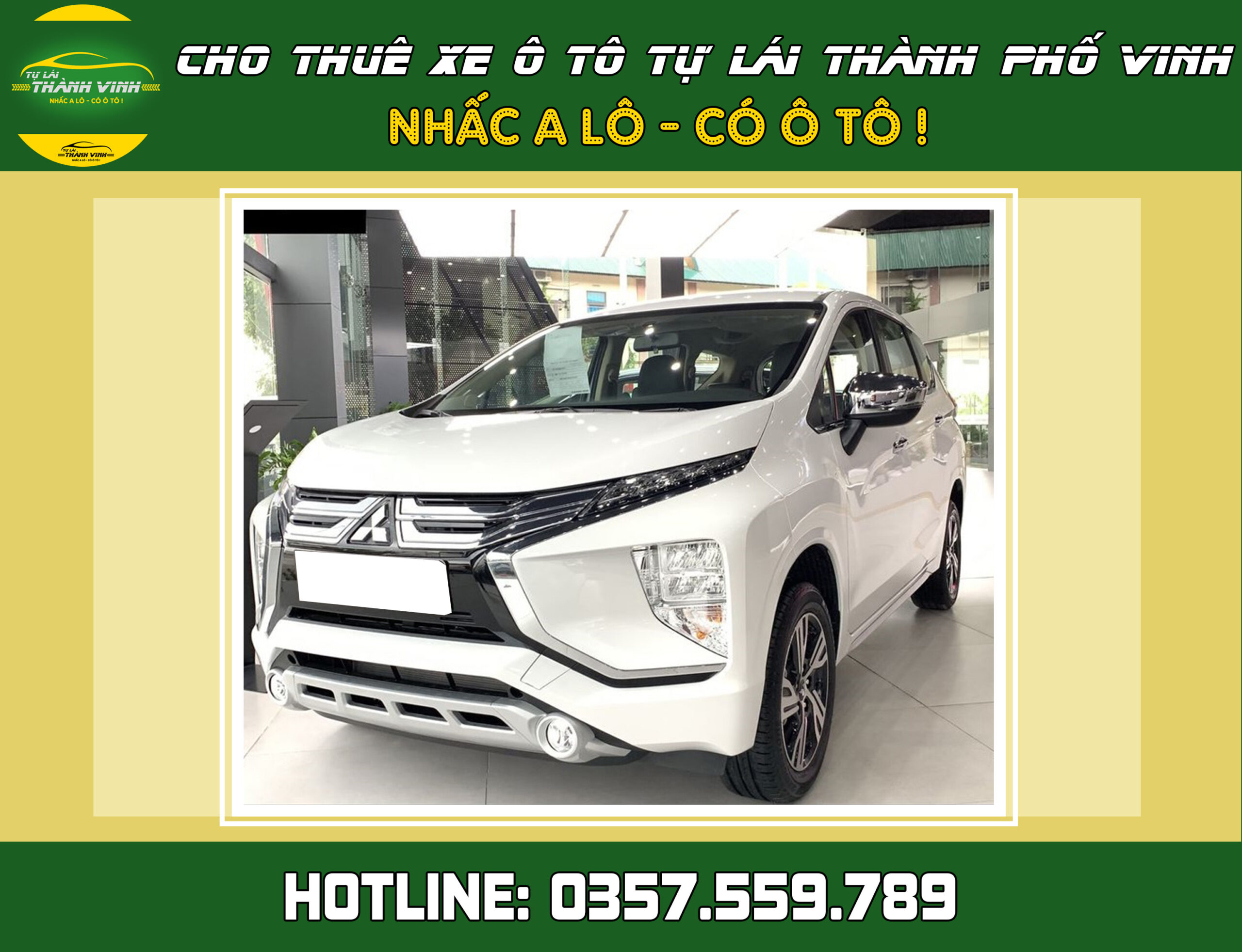 Cho thuê xe tự lái Mitsubishi Xpander 7 chỗ ở Vinh, Nghệ An