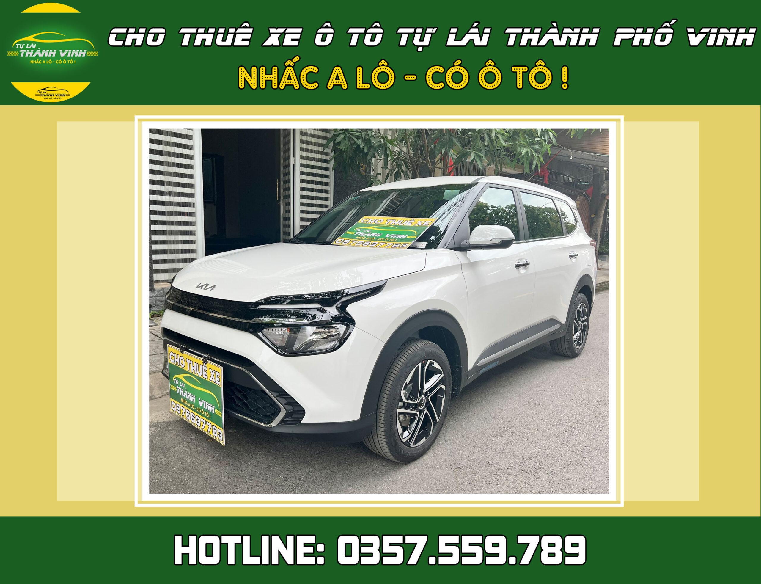 Cho thuê xe tự lái Kia Carens 2023 7 chỗ ở Vinh, Nghệ An