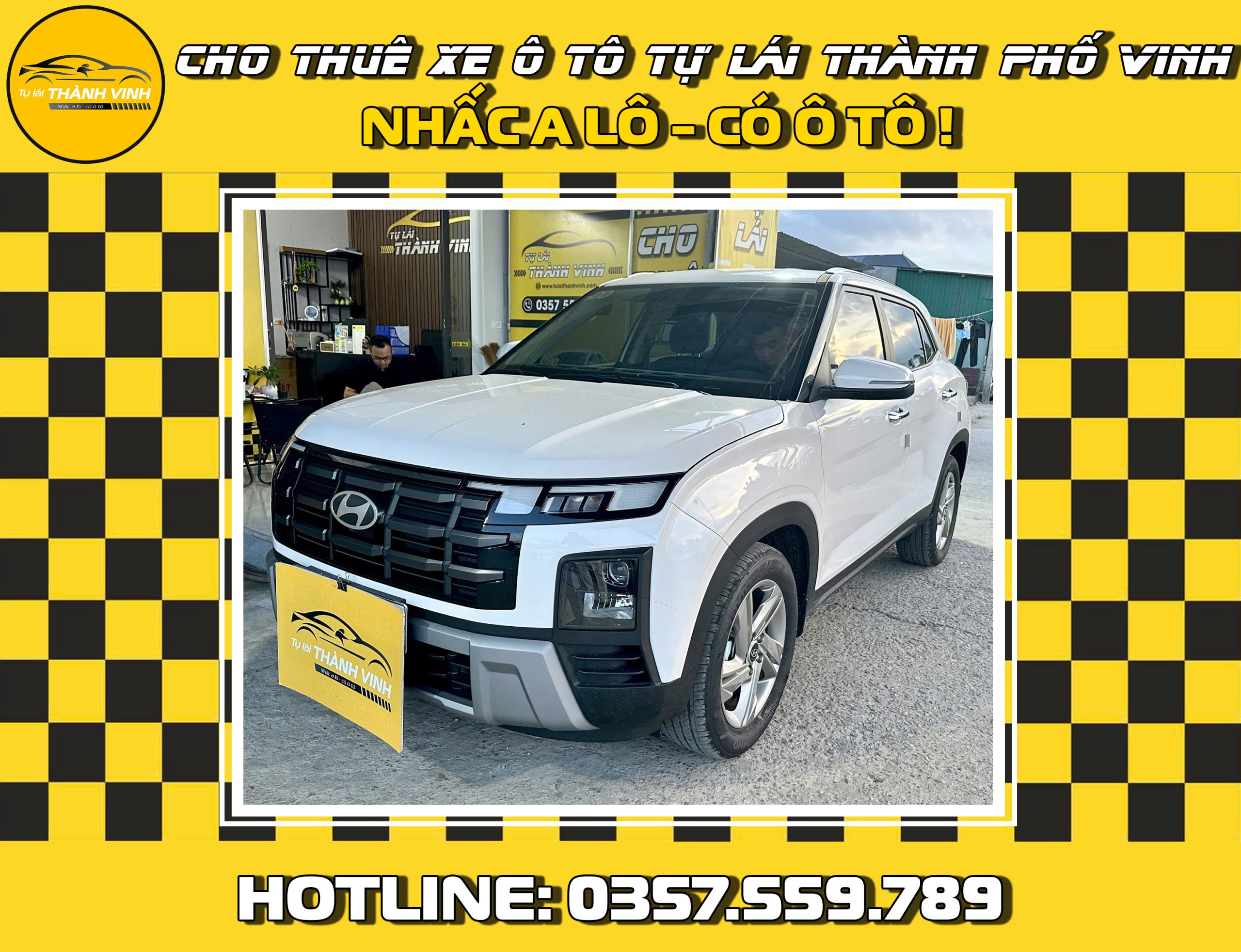 Cho thuê xe tự lái Creta 2025 SUV 5 chỗ ở Vinh, Nghệ An